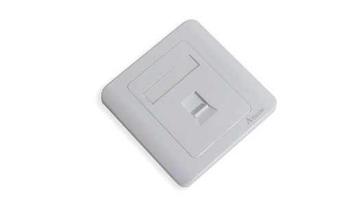 [ANWSFP-1P] Single Faceplate (86*86 mm) For One Keystone Jack