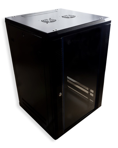 [ANWM12U600X600] 12U x 600(W) x 600(D) - Single Section Wall Mount Cabinet + Fan (WS4 Series)