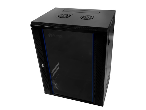 [ANWM15U600X450] 15U x 600(W) x 450(D) - Single Section Wall Mount Cabinet + Fan