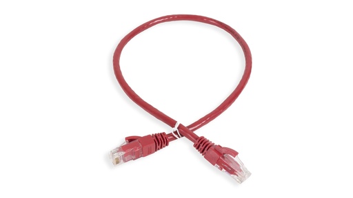 [ANC6AUPRD-0.5MT] Cat.6A 10G UTP 24 AWG PVC Patch Cord 0.5 mtr Red Colour